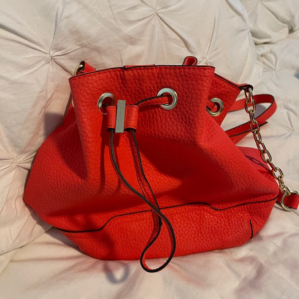 Merona Red/Coral Bucket Bag